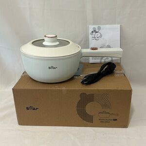 Bear Hot Pot Electric, 2L Multifunctional Portable Cooking Pot Dual Power Adjust